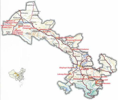 map-of-gansu