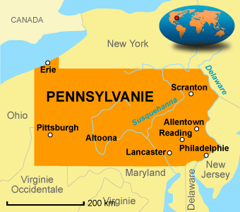 Carte-pennsylvanie