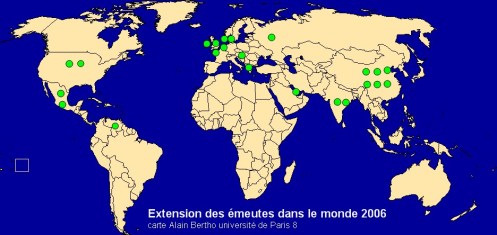 extension des émeutes 2006