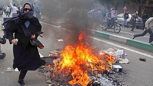 Mideast Iran US Opposition Protest