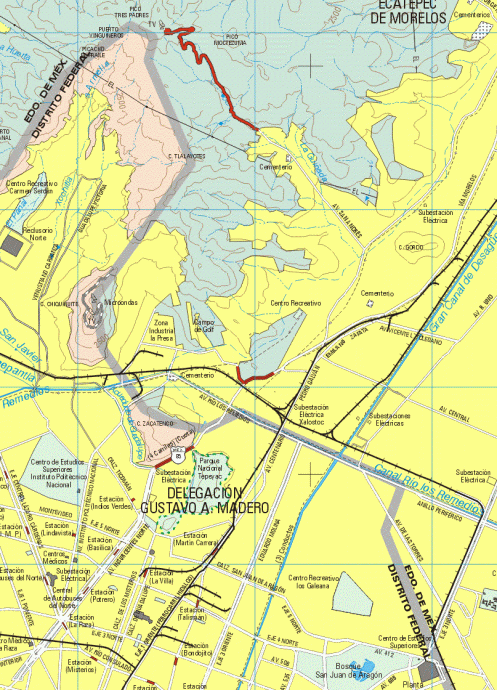 mexico-df-distrito-federal-mexico-map-c0