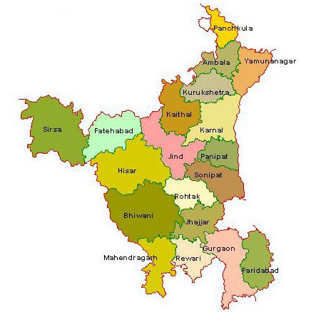 Haryana-Map