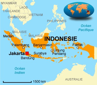carte indonesie
