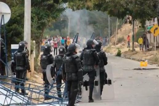 El campo. Catatumbo. Ocana. represion del regimen contra campesinos que&nbsp;protestan
