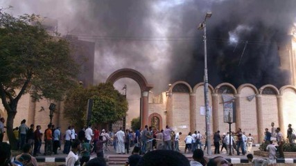 St.-George-Coptic-church-in-Souhag-city-on-fire-427×240