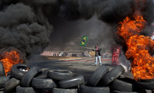 PROTESTA CONTRA REALIZACIÓN DEL MUNDIAL BRASIL&nbsp;2014