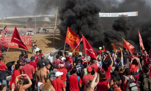 PROTESTA CONTRA REALIZACIÓN DEL MUNDIAL BRASIL&nbsp;2014